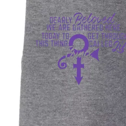 Dearly Beloved We Are Gathered Here Today To Get Through Doggie 3-End Fleece Hoodie