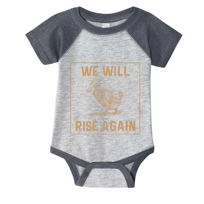 Dodo Bird Will Rise Again Funny Birdwatcher Infant Baby Jersey Bodysuit