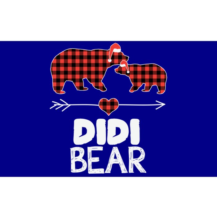 Didi Bear Xmas Pajama Red Plaid Buffalo Family Funny Funny Gift Bumper Sticker