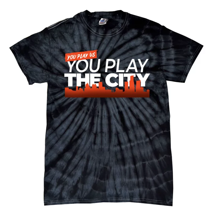 Detroit Baseball You Play Us You Play The City Tie-Dye T-Shirt