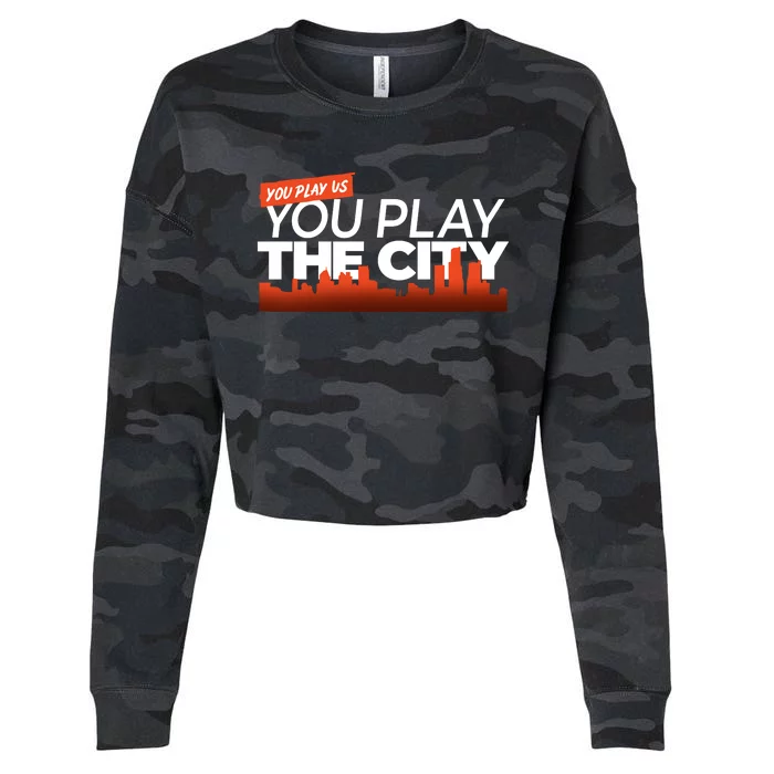 Detroit Baseball You Play Us You Play The City Cropped Pullover Crew