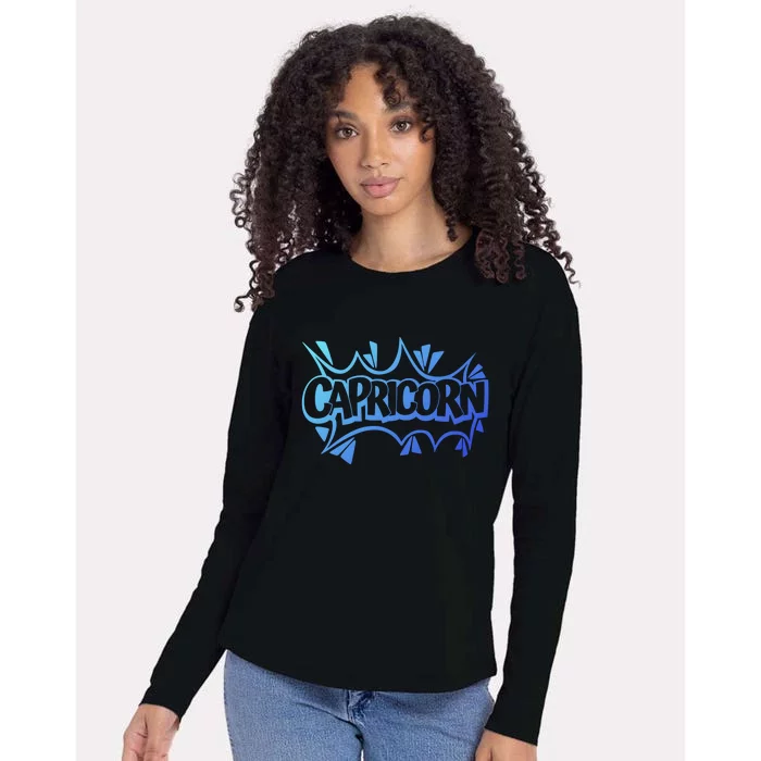 December Birthday Zodiac Sign Astrology Capricorn Gift Womens Cotton Relaxed Long Sleeve T-Shirt