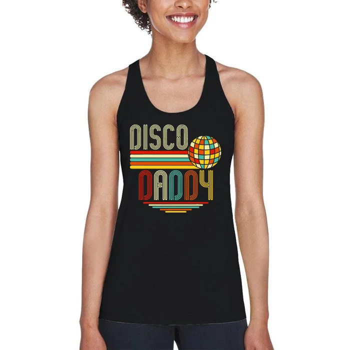 Disco Costume 70s Vintage Disco Daddy Women's Racerback Tank