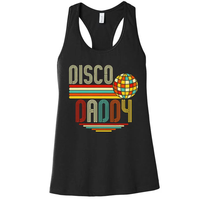 Disco Costume 70s Vintage Disco Daddy Women's Racerback Tank