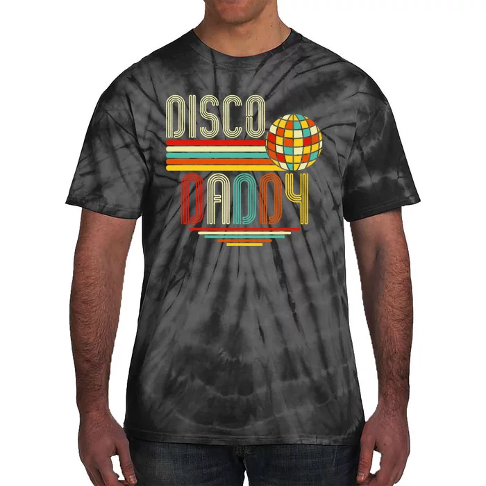 Disco Costume 70s Vintage Disco Daddy Tie-Dye T-Shirt