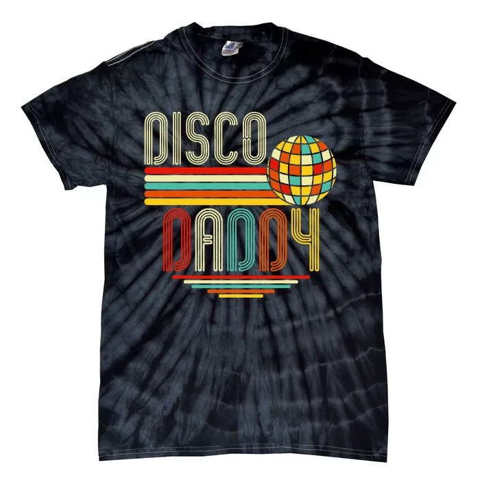 Disco Costume 70s Vintage Disco Daddy Tie-Dye T-Shirt