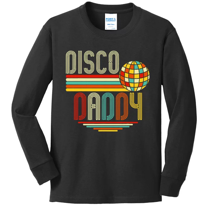 Disco Costume 70s Vintage Disco Daddy Kids Long Sleeve Shirt