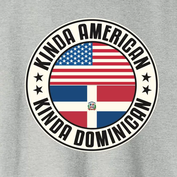 Dual Citizenship American Dominican Republic Usa Flag Gift Women's Crop Top Tee