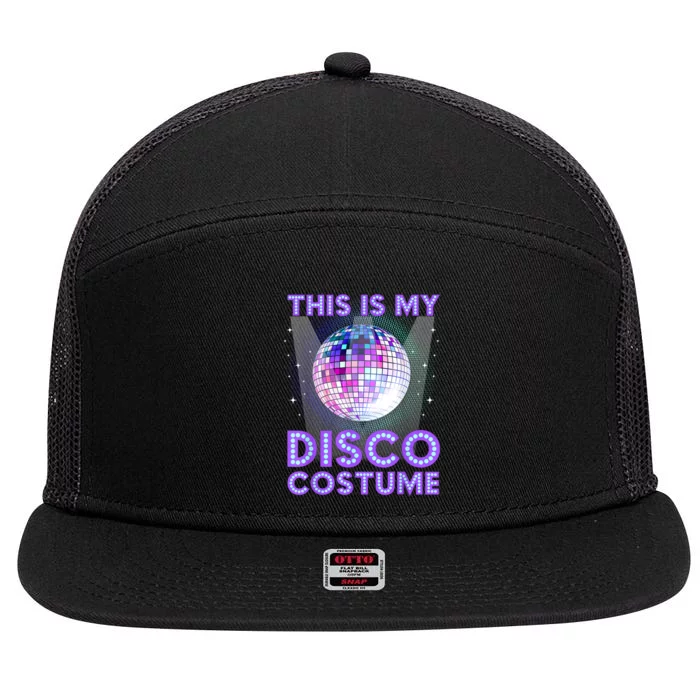 Disco Costume Art For 70s 80s Party Disco Lover 7 Panel Mesh Trucker Snapback Hat