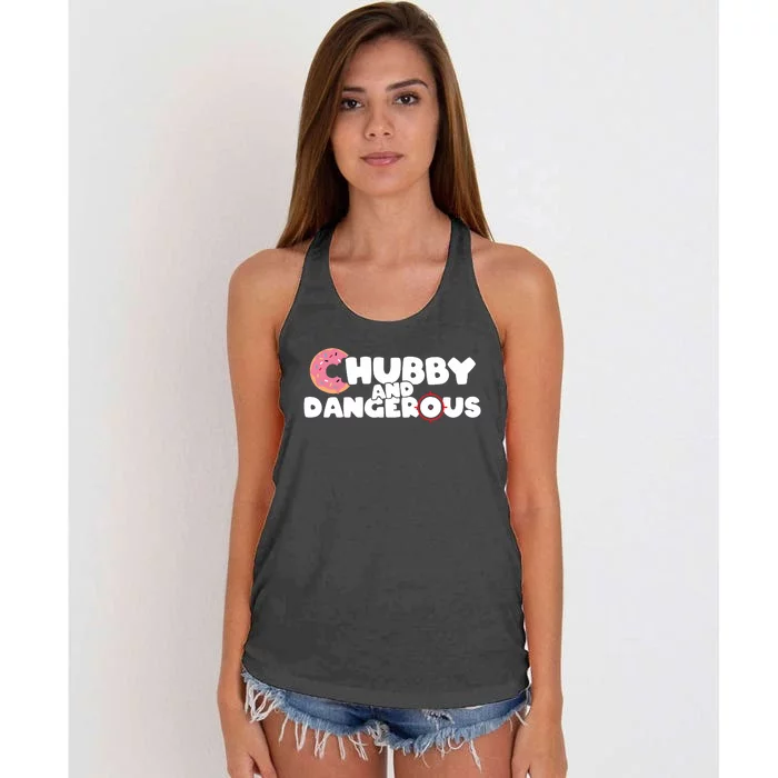 Donut Chubby And Dangerous Women's Knotted Racerback Tank