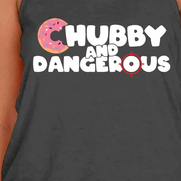 Donut Chubby And Dangerous Women's Knotted Racerback Tank