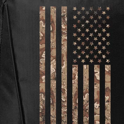 Desert Camo American Flag Military Tactical Camouflage Usa City Backpack