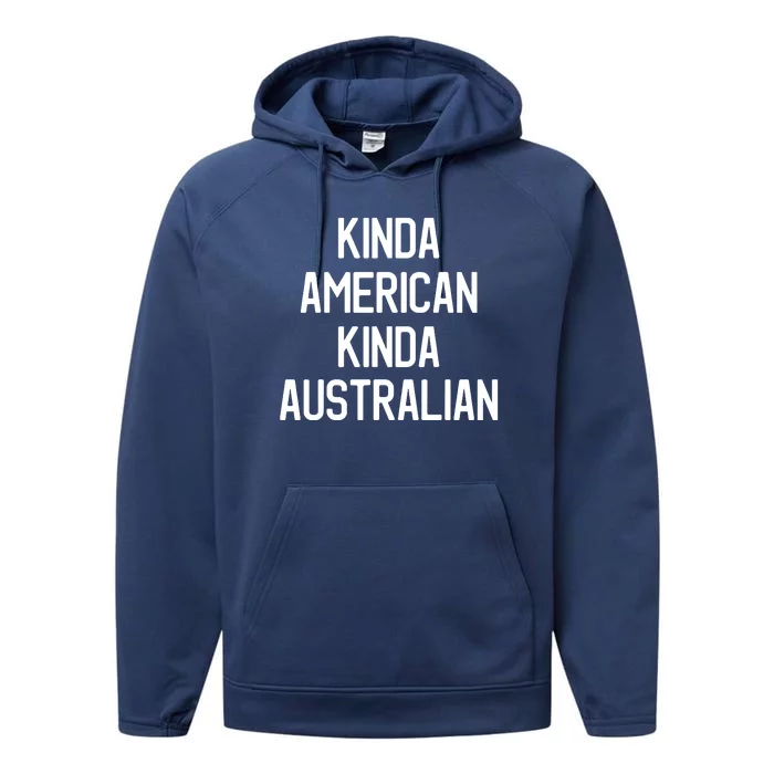 Dual Citizenship Australia American Citizen Pride Performance Fleece Hoodie