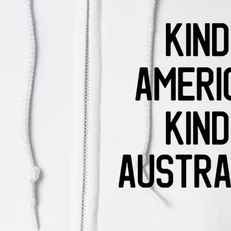 Dual Citizenship Australia American Citizen Pride Full Zip Hoodie