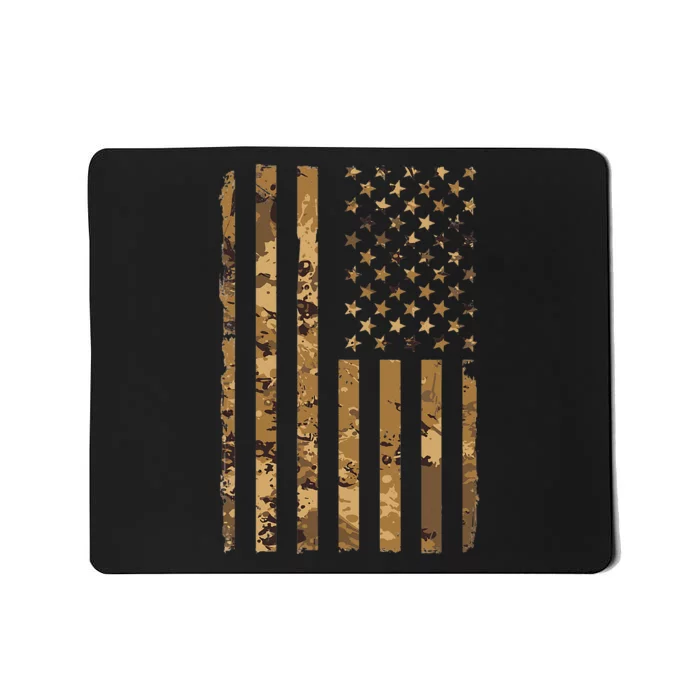 Desert Camo American Flag Military Tactical Camouflage Mousepad