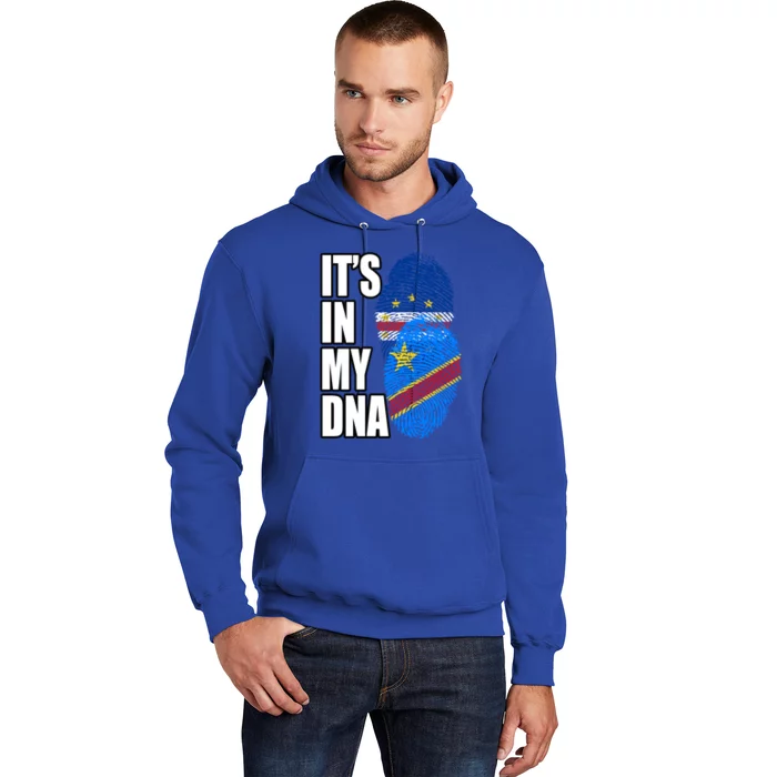 Democratic Congolese And Cabo Verdean Mix Dna Flag Heritage Gift Hoodie