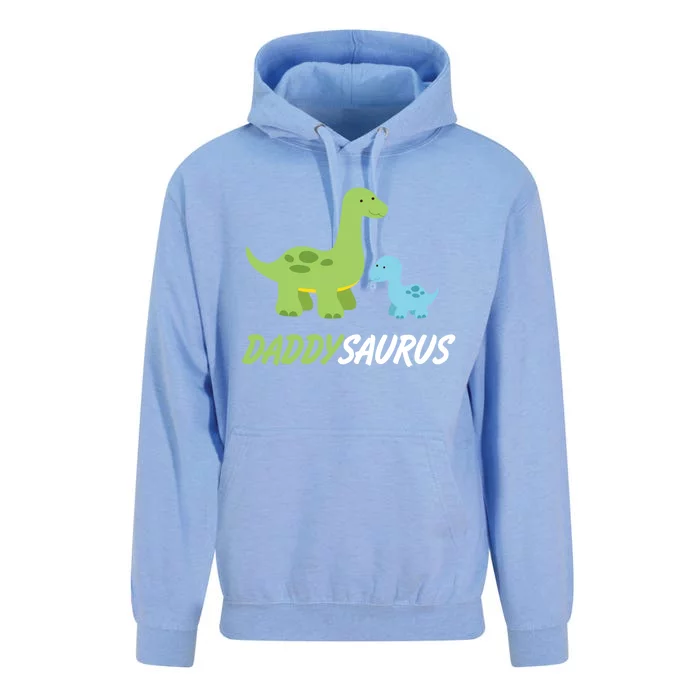 Daddysaurus Cute And Sweet Daddy Family Dinosaur Gift Unisex Surf Hoodie