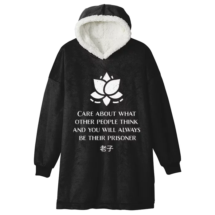 DonT Care About What Other People Think Hooded Wearable Blanket