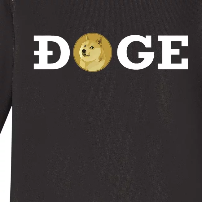 Dogecoin Cryptocurrency Blockchain Shiba Inu Doge Dogecoin Baby Long Sleeve Bodysuit