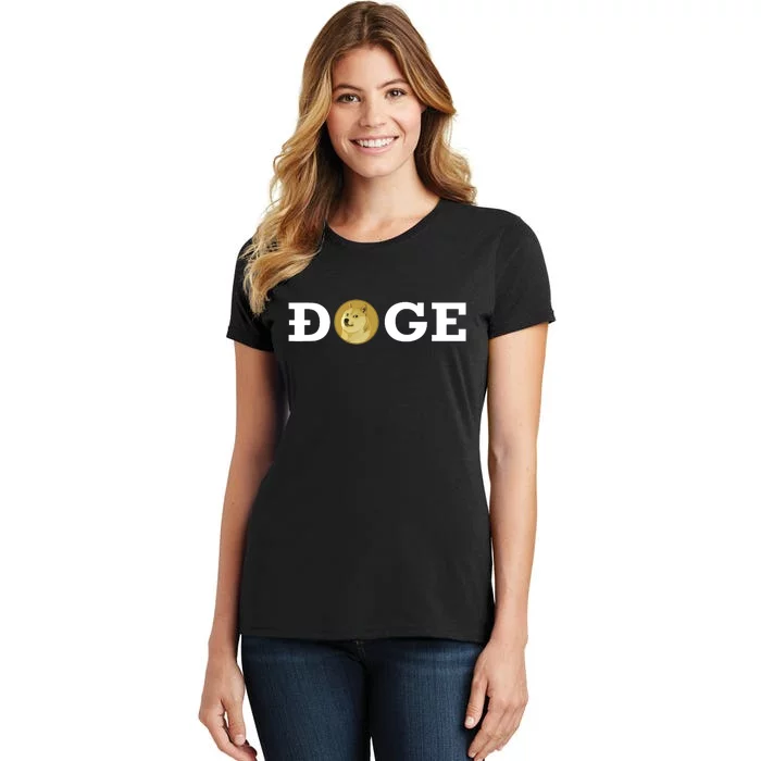 Dogecoin Cryptocurrency Blockchain Shiba Inu Doge Dogecoin Women's T-Shirt