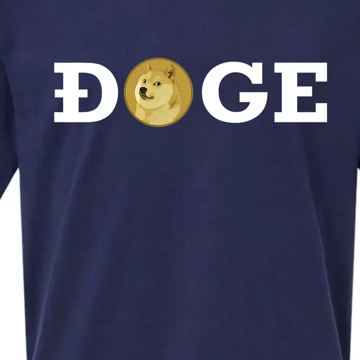 Dogecoin Cryptocurrency Blockchain Shiba Inu Doge Dogecoin Sueded Cloud Jersey T-Shirt