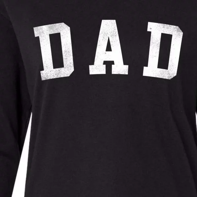 Dad Classic Bold Font FatherS Day Dad Womens Cotton Relaxed Long Sleeve T-Shirt