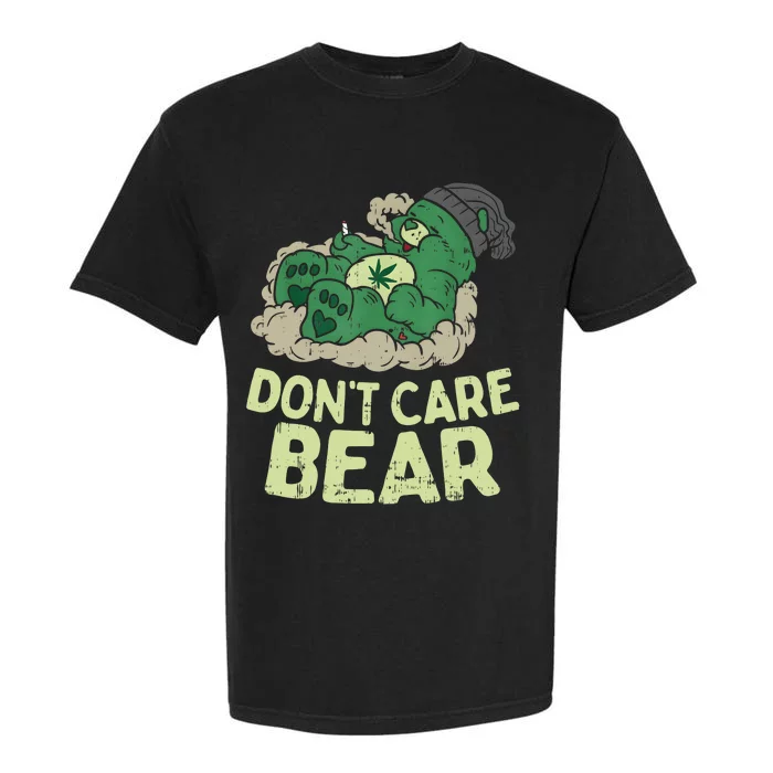 Dont Care Bear Smoking Weed Cannabis Marijuana 4 20 Stoner Gift 2 Garment-Dyed Heavyweight T-Shirt