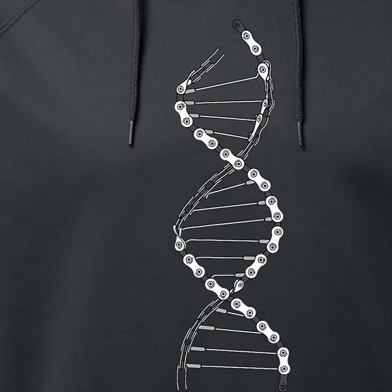 Dna Cycling Bicycle Chain Mountain Bike Lovers Outfit Performance Fleece Hoodie