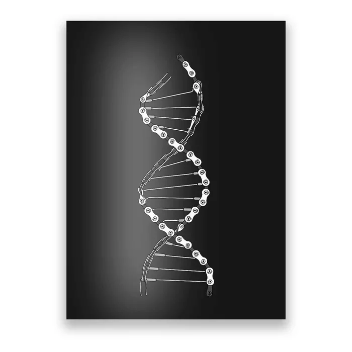 Dna Cycling Bicycle Chain Mountain Bike Lovers Outfit Poster