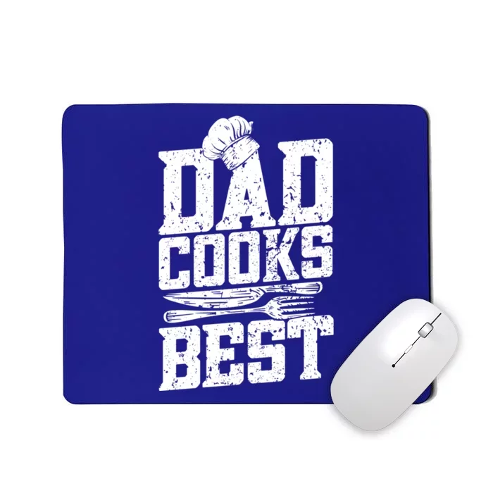 Dad Cooks Best Cook Cooking Funny Chef Funny Gift Mousepad