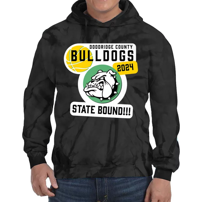 Doddridge County Bulldogs Basketball State Bound 2024 Tie Dye Hoodie