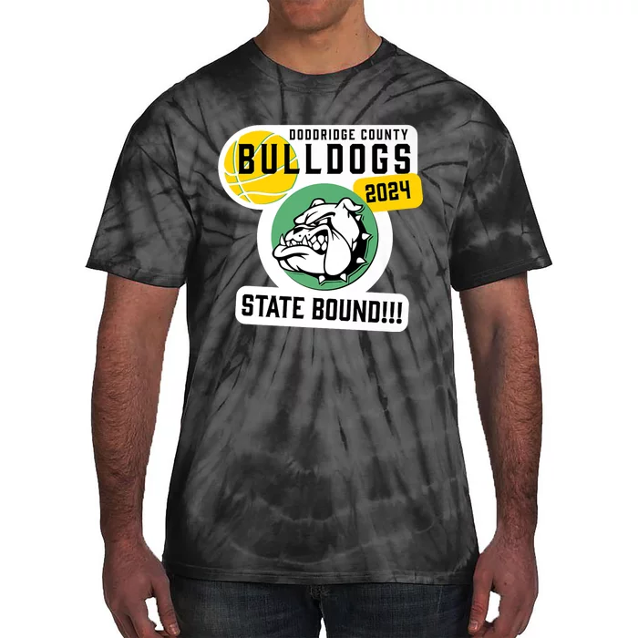 Doddridge County Bulldogs Basketball State Bound 2024 Tie-Dye T-Shirt