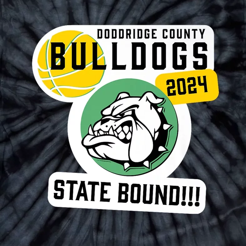 Doddridge County Bulldogs Basketball State Bound 2024 Tie-Dye T-Shirt