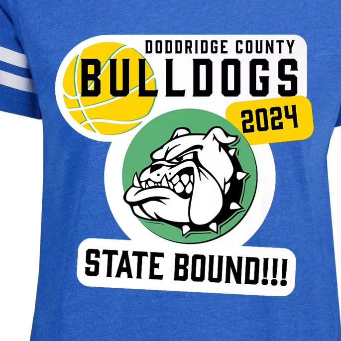 Doddridge County Bulldogs Basketball State Bound 2024 Enza Ladies Jersey Football T-Shirt