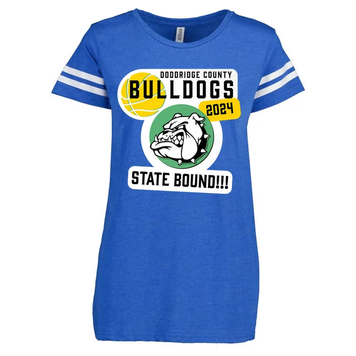 Doddridge County Bulldogs Basketball State Bound 2024 Enza Ladies Jersey Football T-Shirt