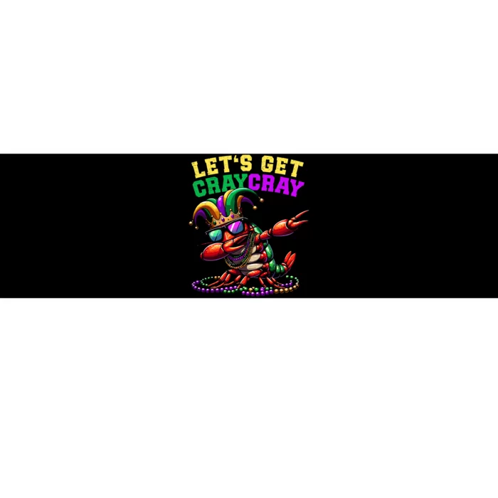 Dabbing Crawfish Costume Mardi Gras Bumper Sticker