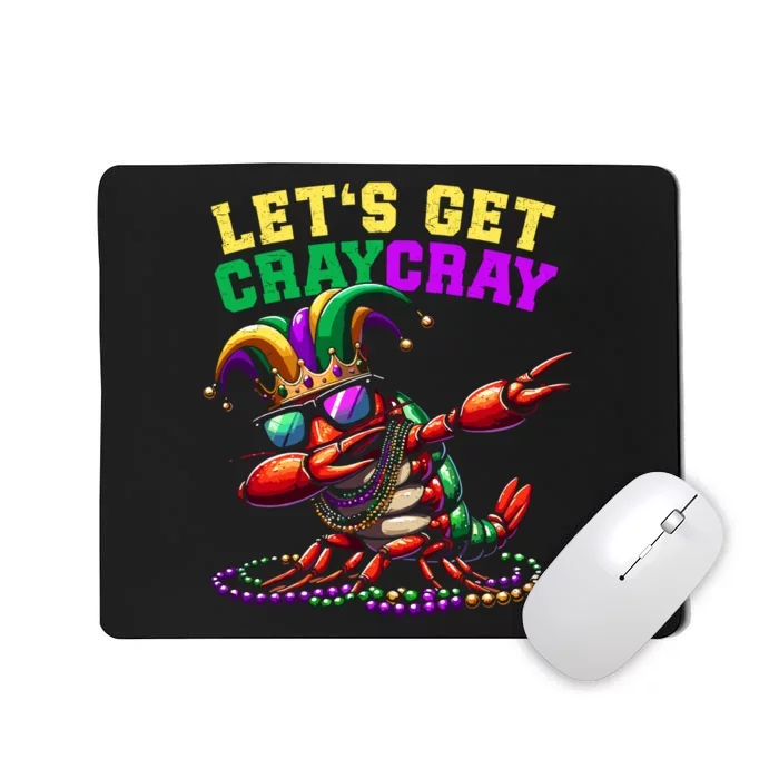 Dabbing Crawfish Costume Mardi Gras Mousepad