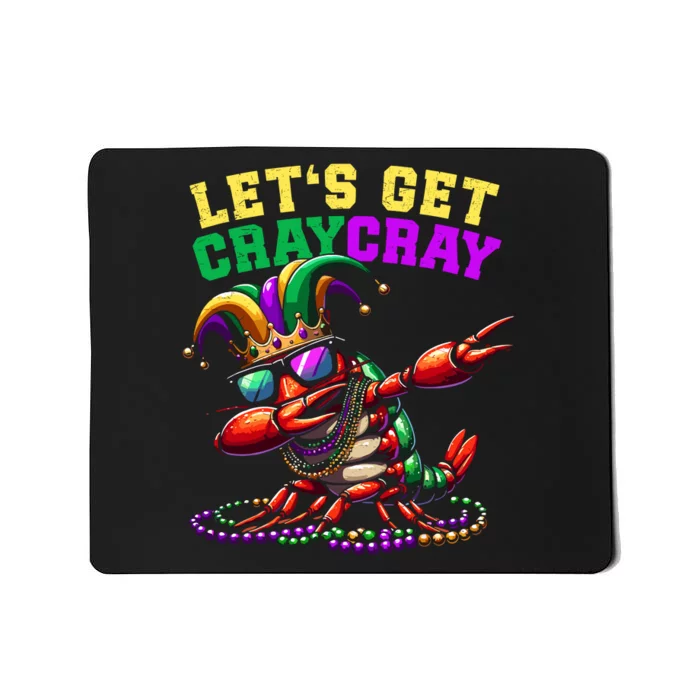 Dabbing Crawfish Costume Mardi Gras Mousepad