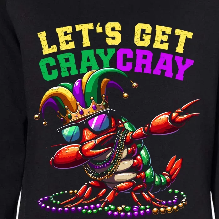 Dabbing Crawfish Costume Mardi Gras Womens California Wash Sweatshirt