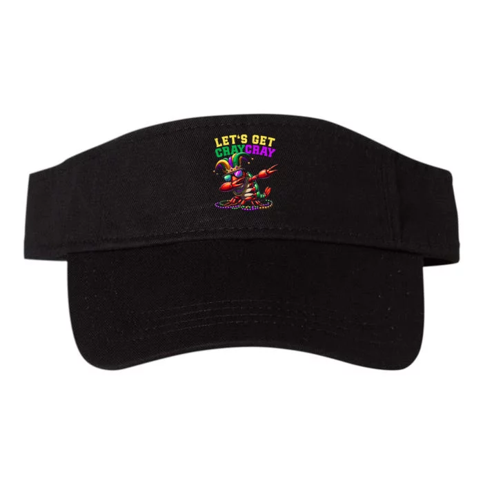 Dabbing Crawfish Costume Mardi Gras Valucap Bio-Washed Visor