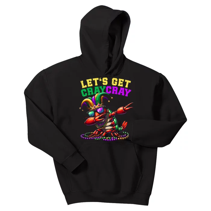 Dabbing Crawfish Costume Mardi Gras Kids Hoodie