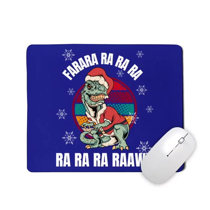 Dinosaur Christmas Cool Gift Santa Rawrs Trex Xmas Pj Meaningful Gift Mousepad