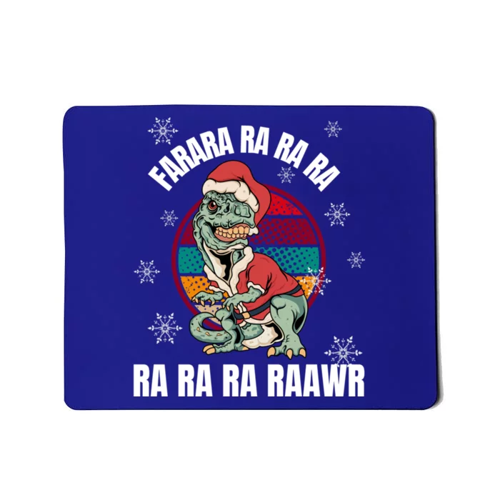 Dinosaur Christmas Cool Gift Santa Rawrs Trex Xmas Pj Meaningful Gift Mousepad