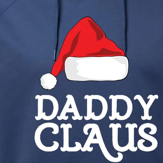 Daddy Claus Christmas Hat Family Matching Group Pajama Pj Meaningful Gift Performance Fleece Hoodie