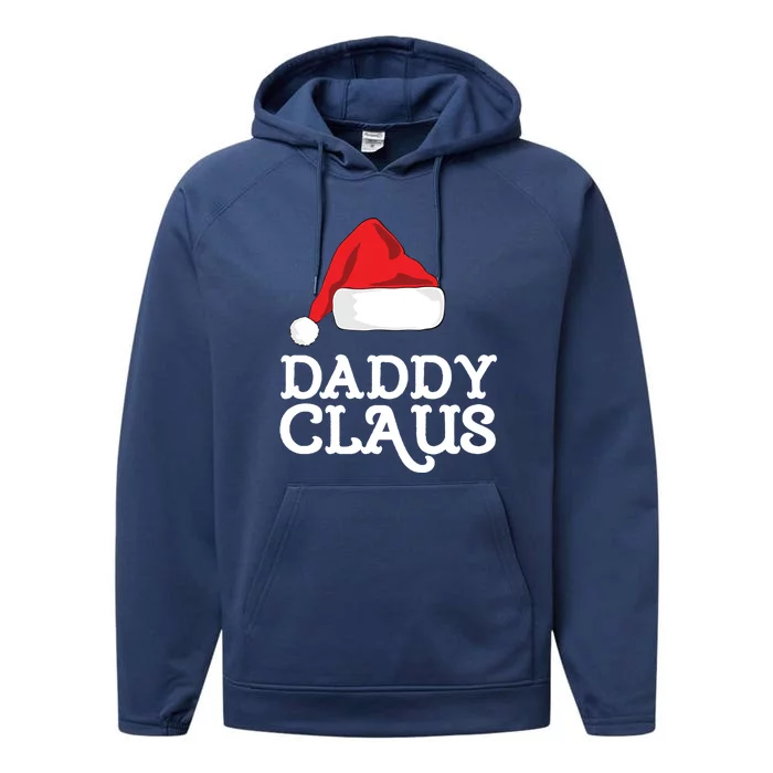 Daddy Claus Christmas Hat Family Matching Group Pajama Pj Meaningful Gift Performance Fleece Hoodie