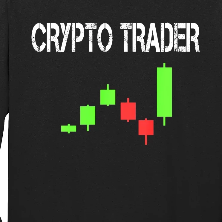 Daytrading Crypto Currency Candlestick For Traders Long Sleeve Shirt