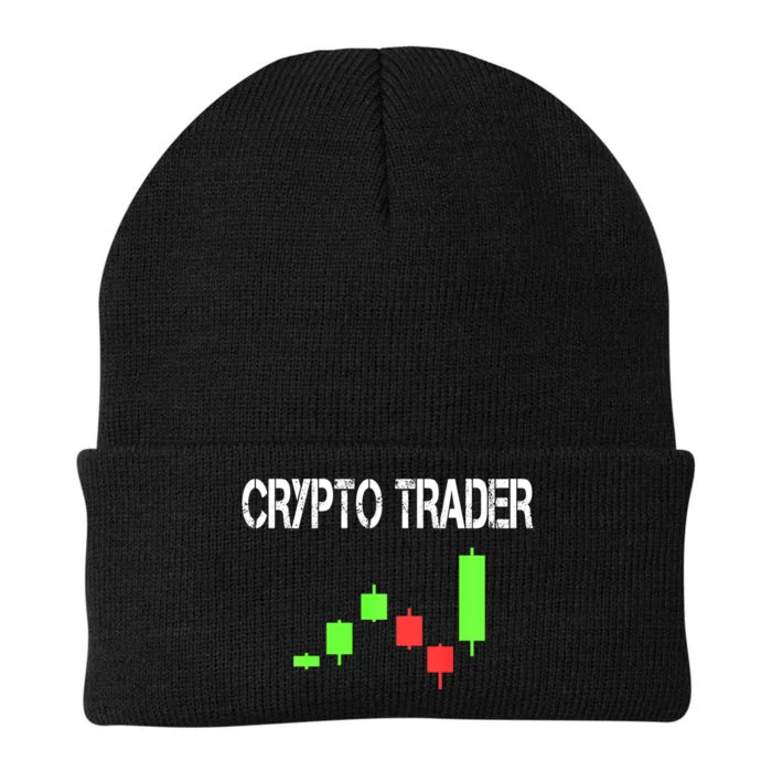 Daytrading Crypto Currency Candlestick For Traders Knit Cap Winter Beanie