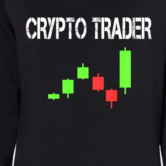 Daytrading Crypto Currency Candlestick For Traders Womens California Wash Sweatshirt