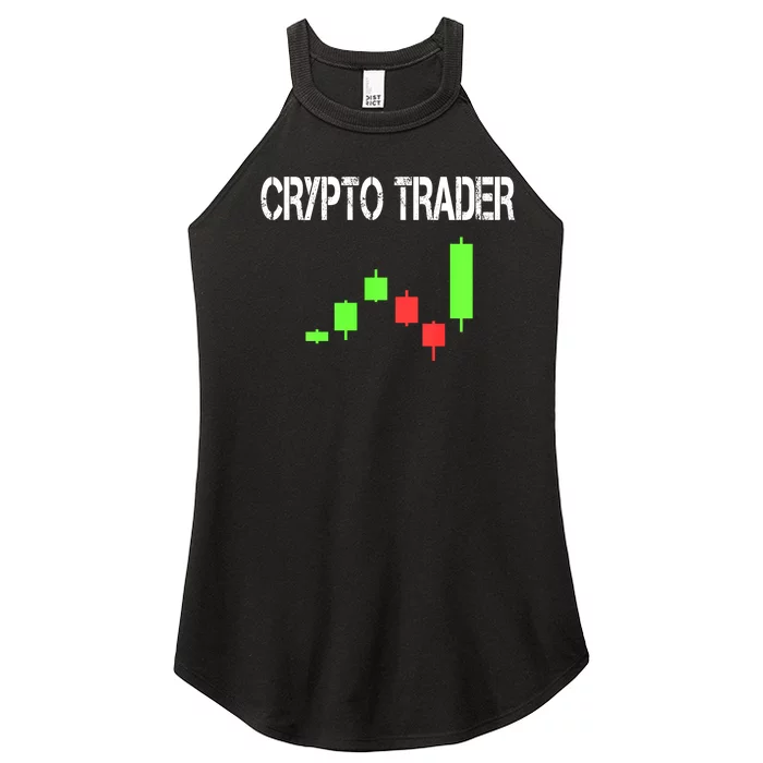 Daytrading Crypto Currency Candlestick For Traders Women’s Perfect Tri Rocker Tank