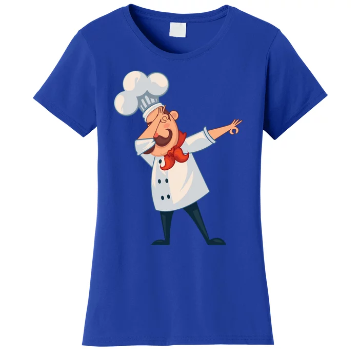 Dabbing Chef Comic Artwork For A Chef Gift Women's T-Shirt